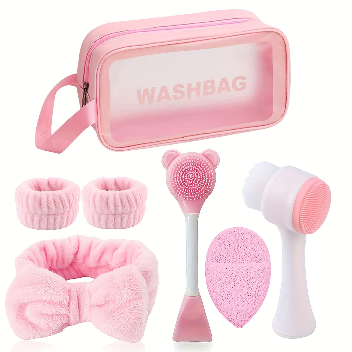 7pcs Facial Cleansing & Spa Brush Set